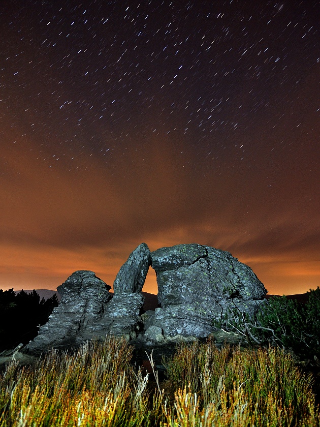 Foto: Kamenné okno - Jeseníky - duben 2020